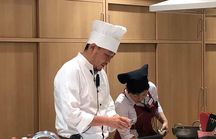 写真：シェフ直伝～親子でつくるおいしい魚介ランチ～料理教室＠大阪